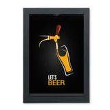 Quadro Porta Rolhas/Tampinhas Com Tema Cerveja Beer  QPR023