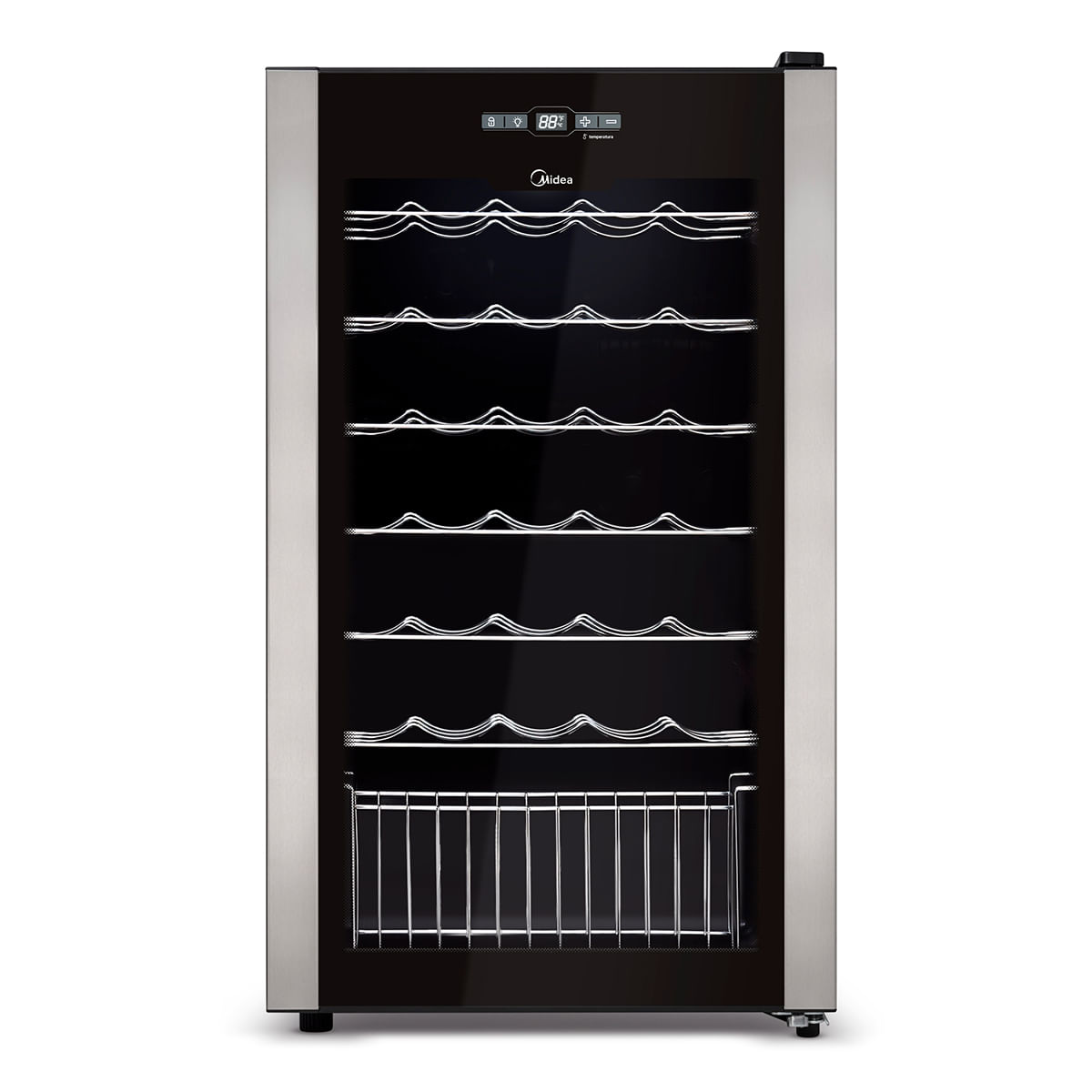 Adega Climatizada Midea 34G 220V 34 Garrafas Inox