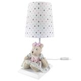 Abajur Toys Claro Ursa Rosa Moderno Quarto Bebê Infantil