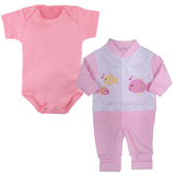 Roupa Bebê Bonita Barato Saída Maternidade Kit 2 Pçs Inverno