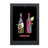 Quadro Porta Rolhas/Tampinhas Com Tema Vinho Wine  QPR014