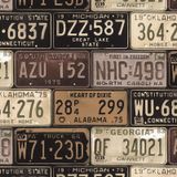 Papel De Parede Kantai Placas De Carro - Marrom