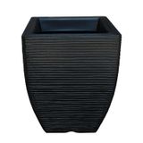 Vaso de Planta Decorativo em Polietileno Preto 45x35 cm