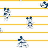 Papel De Parede Wiler Disney Mickey E Listras - Amarela