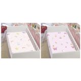 Kit 2 Mantas Bebê Menina Dyuri Não Alérgico Jolitex