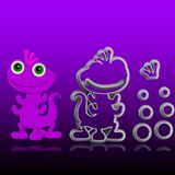 Cortador Monstros S/a Cute Randall Modular Tamanho 7cm