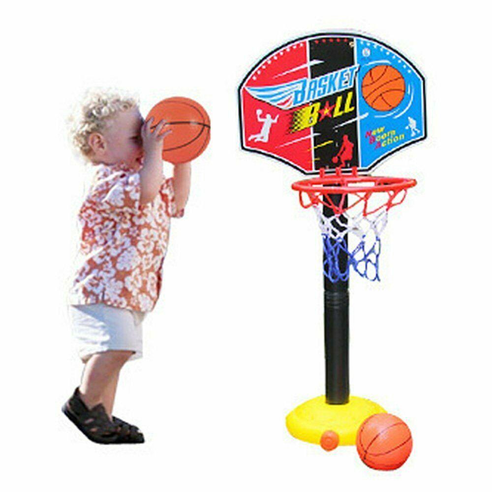 Tabela Infantil Regulavel Até 115cm Cesta De Basquete Com Bola E Bomba ...