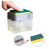 Dispenser Detergente Porta Espoja 2 Em 1 Sabão Lava Louça Com Dosador  Bucha/esponja