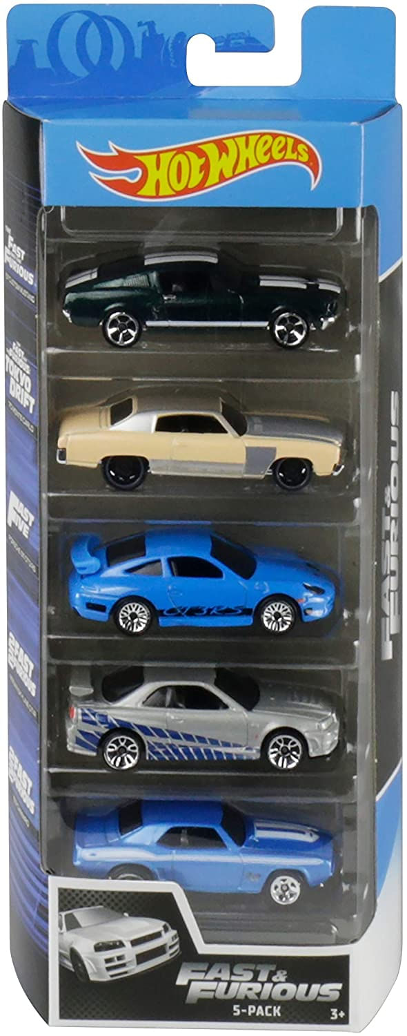 Hot Wheels Fast &, Furious 5-pack 1:64 Scale Veículos Instantâneos  Coleção Carros De Brinquedo Para Fãs De Velozes E Furiosos Presente Idades  3 E - Carrefour