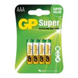 04 Pilhas Aaa Alcalina Gp Super - Com 4 Unids Boas