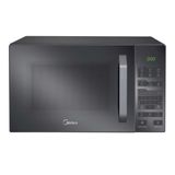 Microondas Midea Com Puxador 27L - Prata Com Frente Espelhada MXSA27S1 - 127V