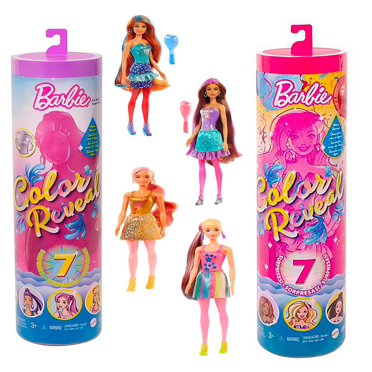 barbie color reveal festa confetti gwc58