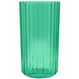 Vaso De Flor M Decorativo Planta Translucido Groove Jardim Verde Menta