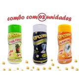 Combo Popcorn - 03 Sabores - Ervas Finas, Flavapop Manteiga E Sal Popcorn