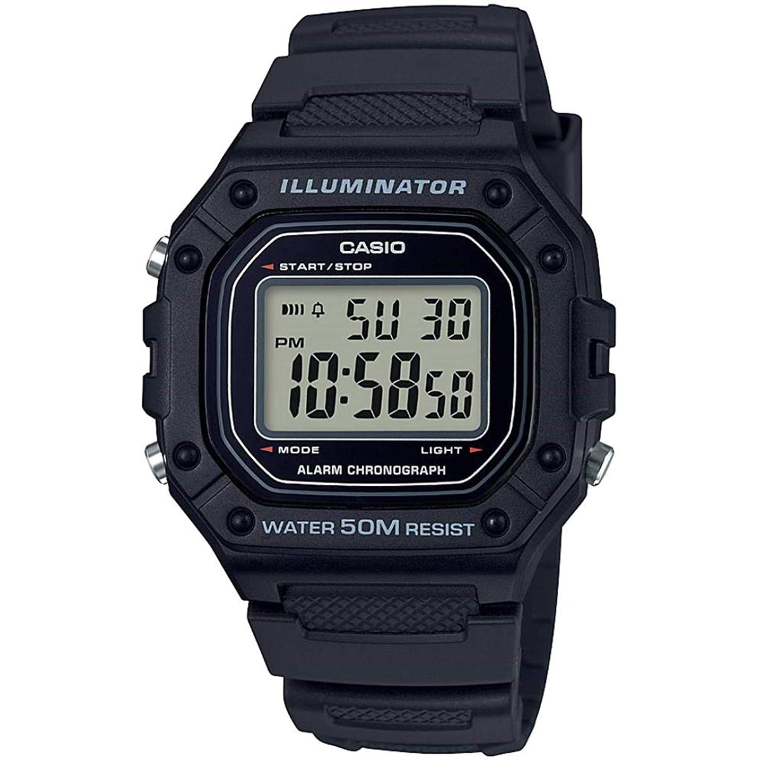 Relógio Casio Illuminator Masculino W-218h-1avdf