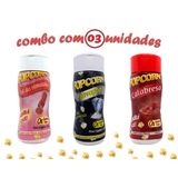 Combo Popcorn - 03 Sabores - Calabresa, Sal Do Himalaia E Flavapop Manteiga