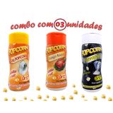 Combo Popcorn - 03 Sabores - Frango Assado, Flavapop Manteiga E Sal Popcorn