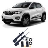 Amortecedor + Kit Batente Renault Kwid Dianteiro 2017 Até 2020 O Par