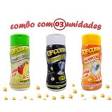 Combo Popcorn - 03 Sabores - Tomate E Queijo, Flavapop Manteiga E Sal Popcorn