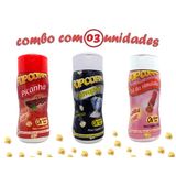 Combo Popcorn - 03 Sabores - Picanha, Sal Do Himalaia E Flavapop Manteiga