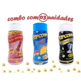 Combo Popcorn - 03 Sabores - Queijo, Sal Do Himalaia E Flavapop Manteiga