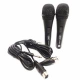 Microfone Com Fio Duplo Profissional Modelo Kp-m0015