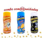 Combo Popcorn - 03 Sabores - Queijo, Flavapop Manteiga E Sal Popcorn