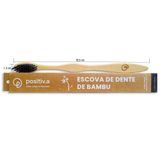 Escova De Dente De Bambu Adulto Preta - Positiva