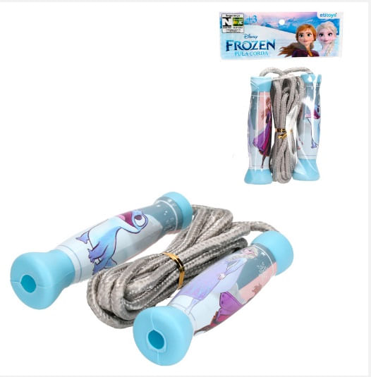 Brinquedo Infantil P/ Menina Pula Corda Da Frozen Disney