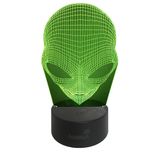 Abajur Luminária Decorativa Led 3D Alien