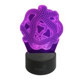 Abajur Luminária Decorativa Led 3D Amorfo