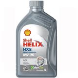 Óleo Lubrificante de Motor Shell HX8 Professional 0W20 AG 100% Sintético 1L