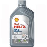 Óleo Lubrificante do Motor Shell HX8 Professional 0W20 AG 100% Sintético 1L