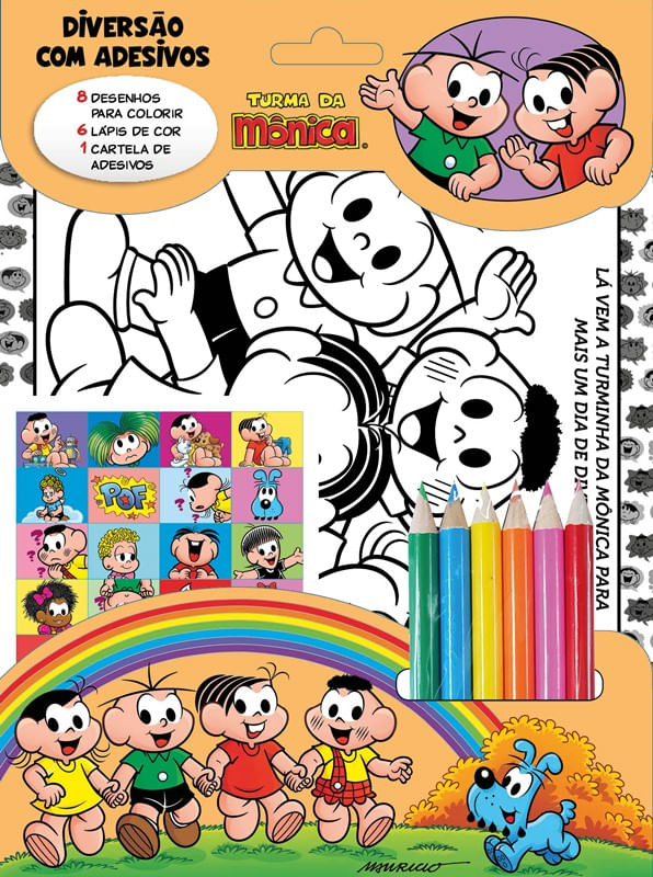 Turma da Monica - Colorindo com adesivos especial - Ed. Online