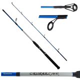 Vara Pesca Molinete Shimano Cruzar 2662 1,98m 10-20 Lbs 2 Partes Azul