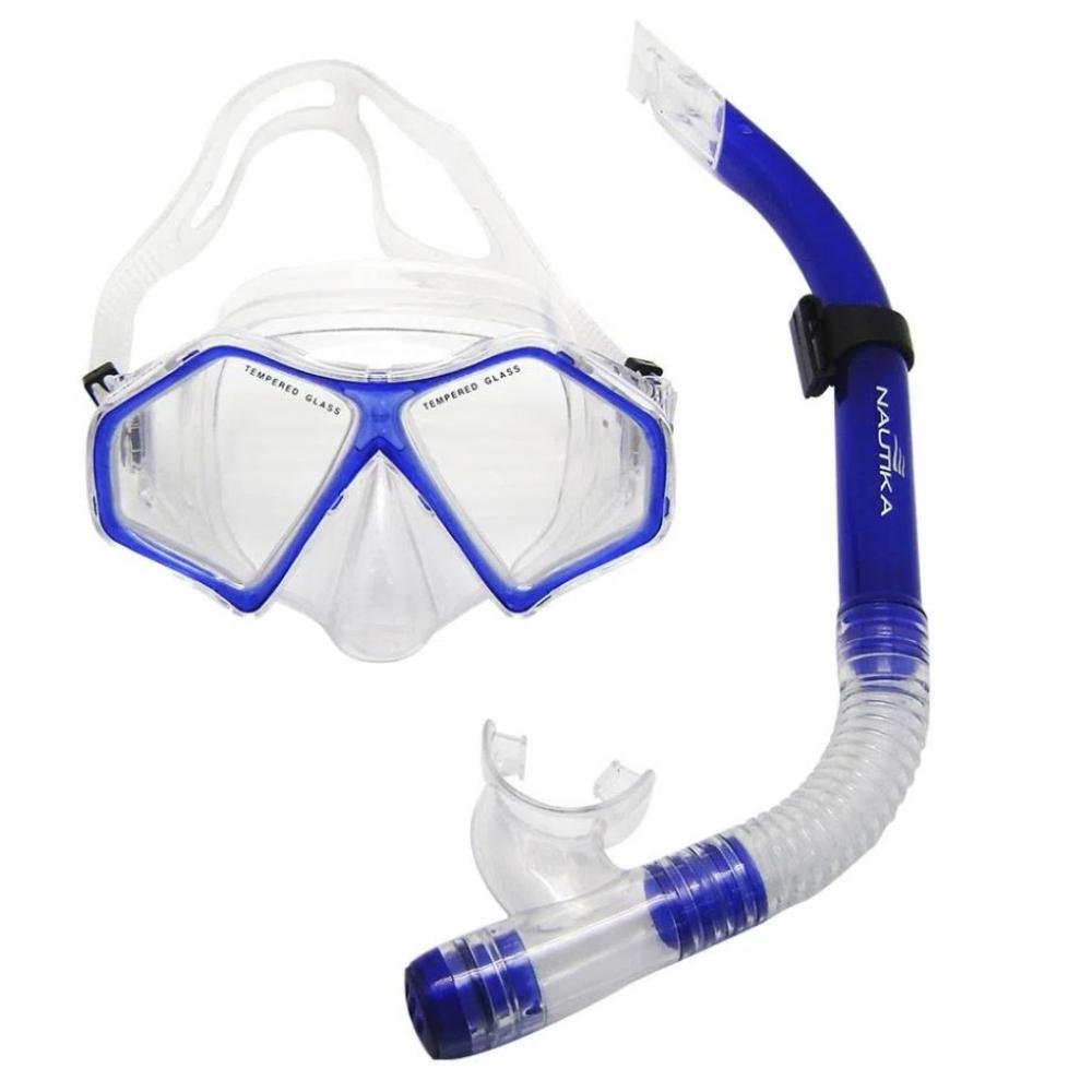 Kit De Mergulho Spider Ntk - Azul