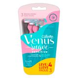 Aparelho De Depilar Gillette Vênus Suave Sensitive leve 4 Pague 3