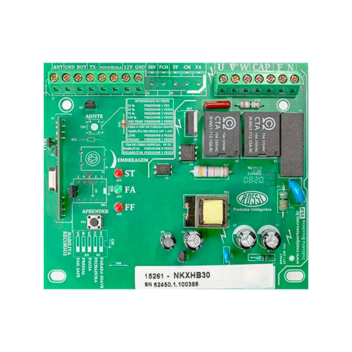 Central Placa De Comando Para Portao Eletronico Motor 433mhz Rossi Kxhb30 é boa?