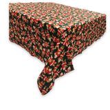 Toalha De Mesa De Natal Estampada Quadrada Em Algodão 1,40m - Modelo 7