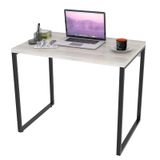 Mesa de Escritório Office 90cm Estilo Industrial Prisma Snow - Mpozenato