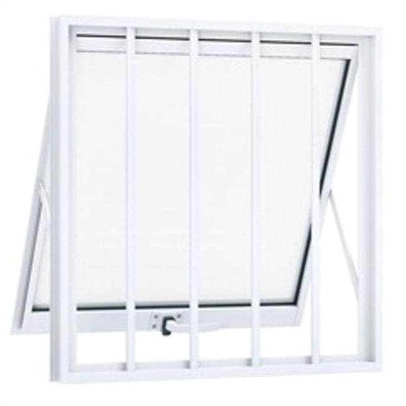 Janela Maxiar Esquadria Brasil Vetx 40x40 Branco Grade