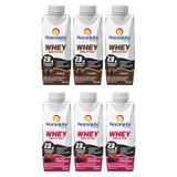 Kit Com 12 Bebidas Whey Piracanjuba 250ml 6 Cacau/6 Frutas