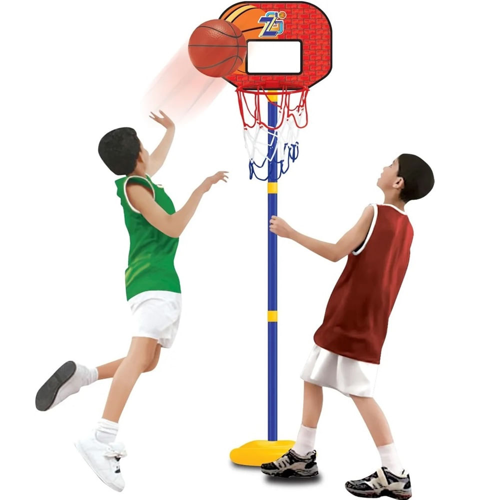 Menor preço em Cesta Basquete Infantil  Mega Sport Com Regulagem  - Toyng