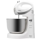 Batedeira Britânia Paris Inox BR, 350W, 4 Vel + Turbo, Branco - 110V