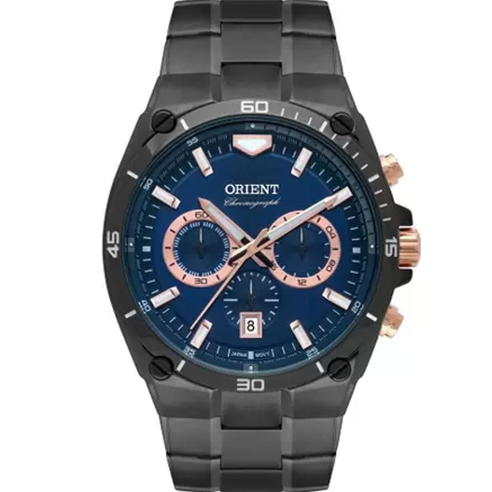 Relógio Orient Masculino Cronógrafo Fumê Mtssc028 D1sx