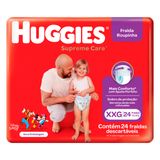 Fralda Descartável Infantil Huggies Supreme Care Roupinha XXG Pacote 24 Unidades