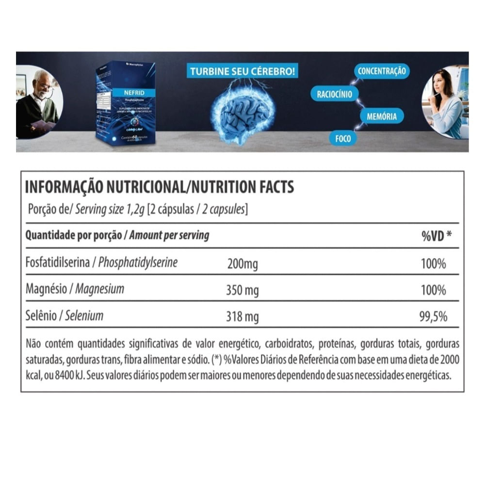 NEFRID 600MG 60 CAPSULAS MACROPHYTUS - Carrefour - Carrefour
