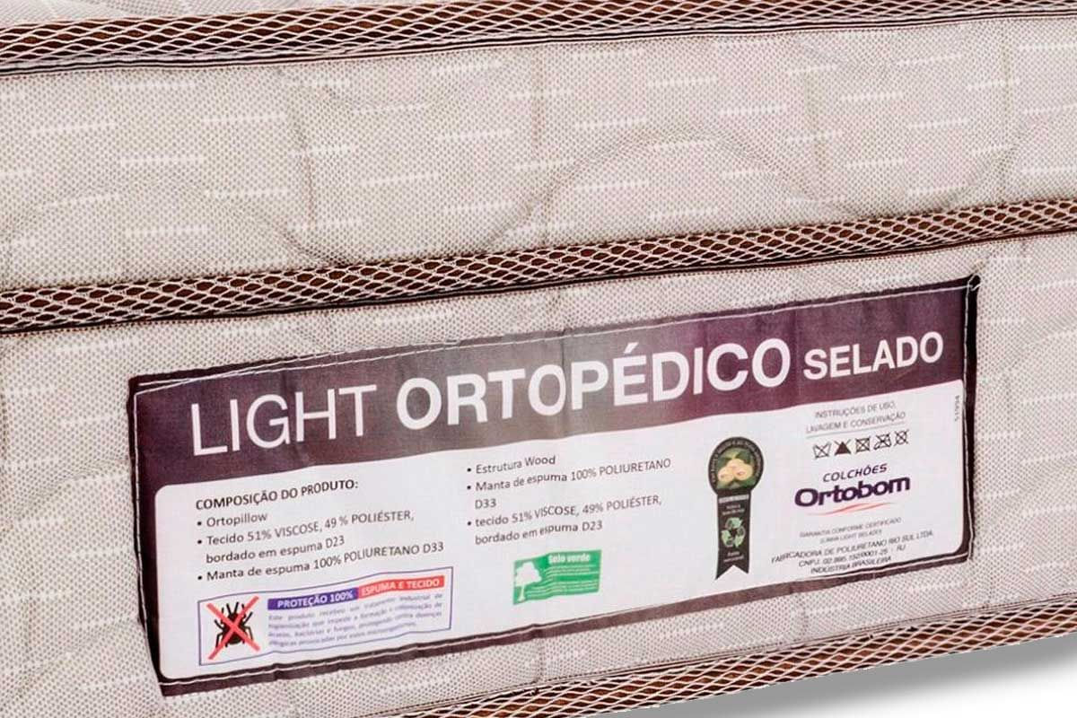 Colchão Ortobom Ortopédico Light-King Size-1,86x1,98x0,24 - Carrefour ...