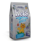 Areia Sanitária Kets para Gatos Talco - 4kg