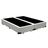 Base Box Bipartido King Sintético Branco 38x193x203 Serra Negra